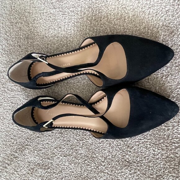 Anthropologie Pointy Toe Cross Strap Flats - Picture 2 of 7